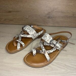 Patricia Nash Ladies Size 7.5 Fidella Cream/Gold Sandals